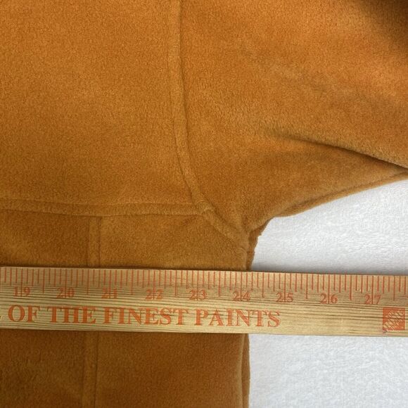 Columbia Fleece Jacket Mens Large Burnt Orange Full Zip Logo Pockets Outdoor - Picture 4 of 7